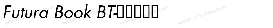 Futura Book BT字体转换